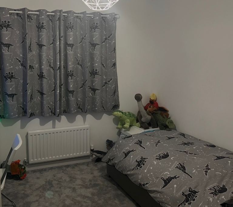 Dinosaur Duvet Cover, Pillowcase & Curtains Set