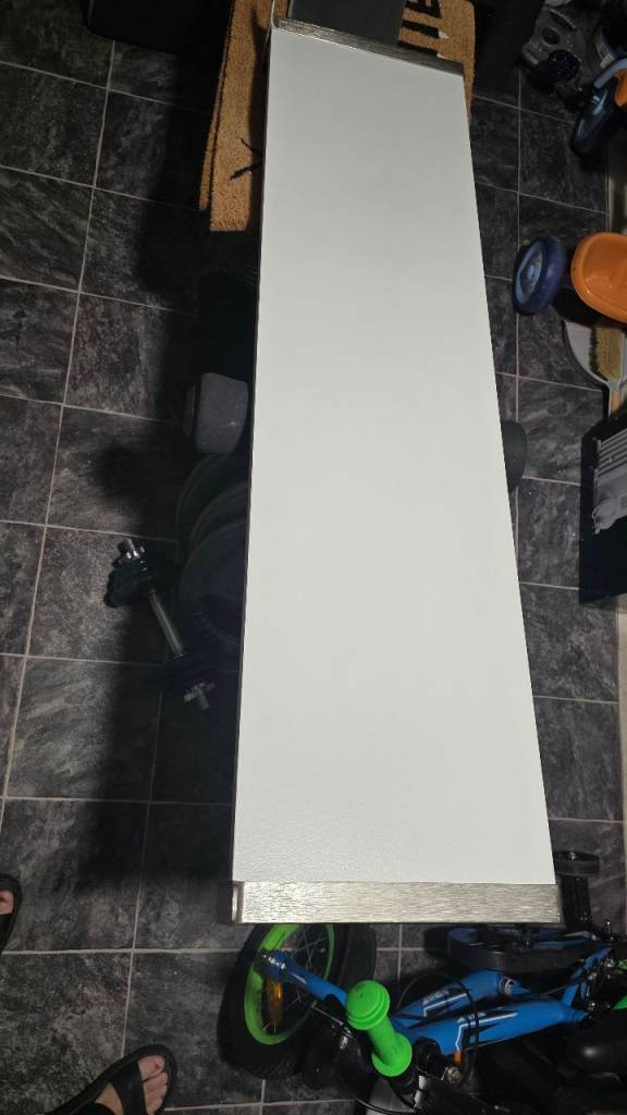 Wall shelf white/nickel-plated NOT 80x30!!  Its 120x30