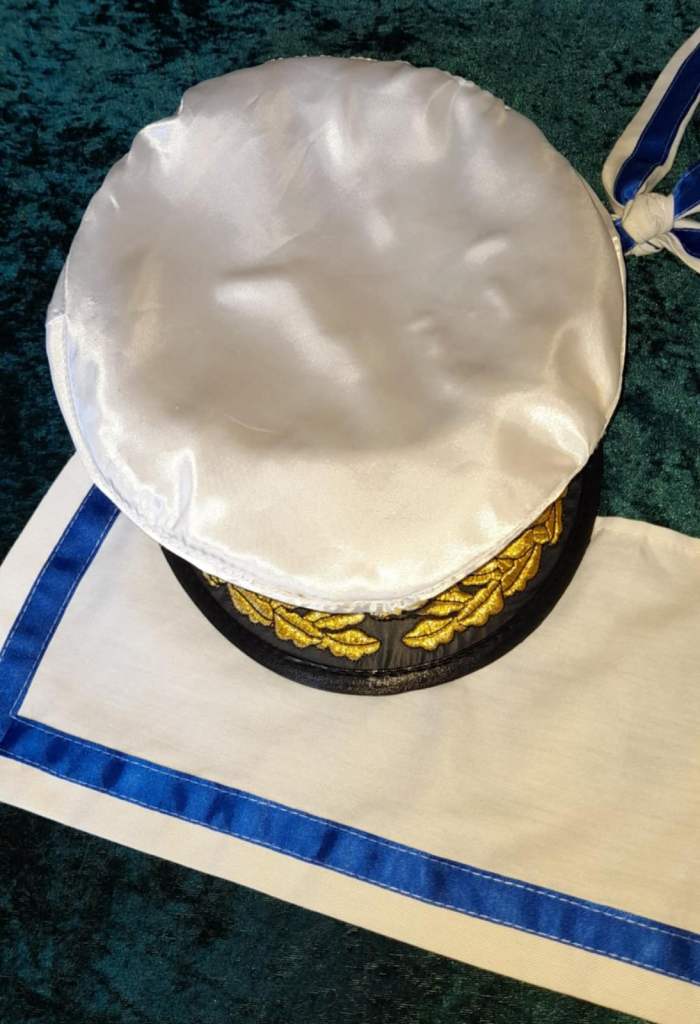 image for Sailor fancy dress cap and collar