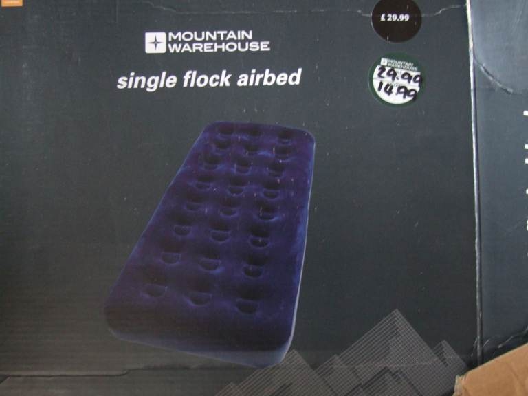 Single Air Mattress, Pump & Compression Sack