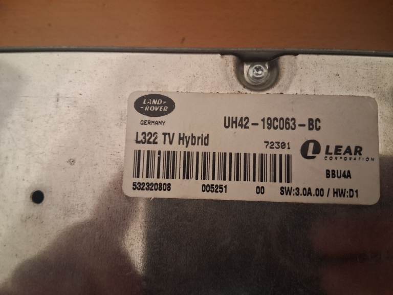 2007 range rover head jnit satnav and all bits for sterio for sale