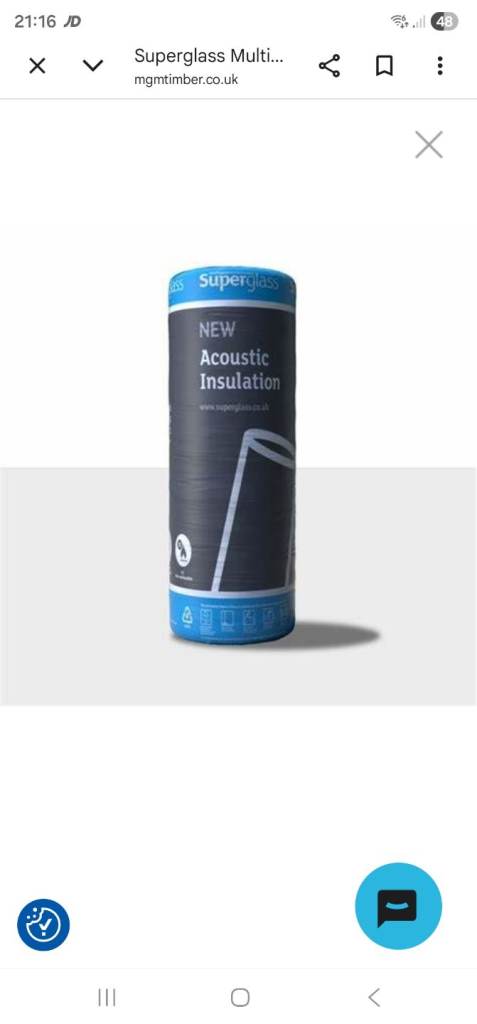 *WANTED*  50MM ACOUSTIC INSULATION 