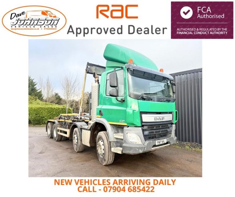 Daf CF 440 skip lorry hook loader 2017