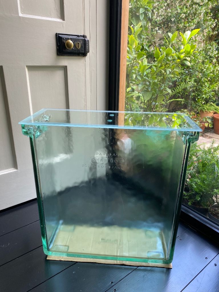 Vintage Shandon glass chromatography tank for aquarium or terrarium 
