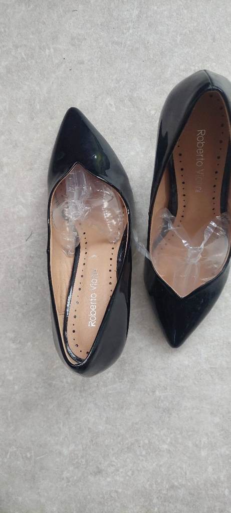 NEW Size 37 Roberto Vianni Admiral patent Shoes 