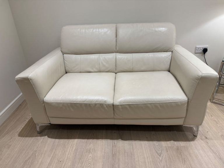 Two Natuzzi Two Seater Leather Sofas