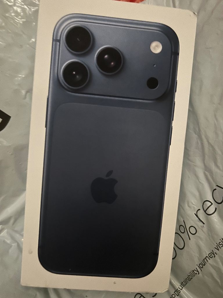 Brand New Apple iPhone 15 Pro Box - Blue