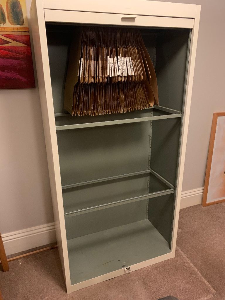 Metal storage cupboard