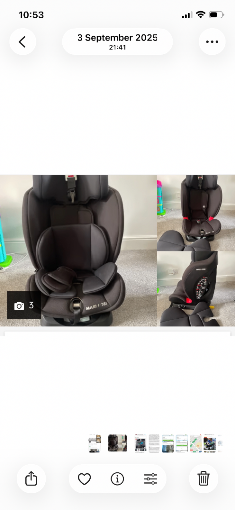 Maxi cosi car seat 