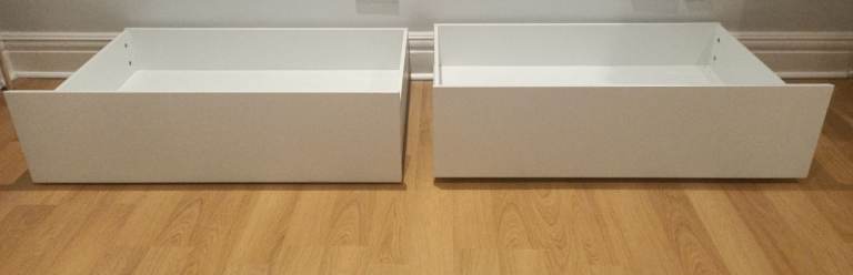 image for 2 X IKEA MALM under bed storage boxes