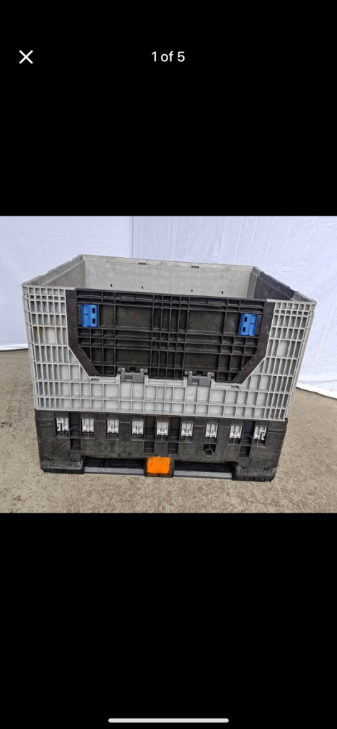 Collapsible pallet crate box