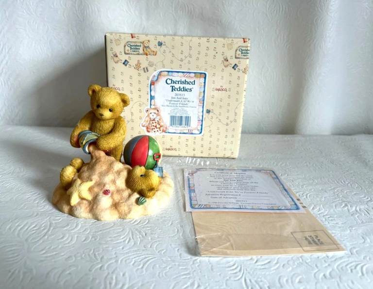 Cherished Teddies Bears "Jim And Joey" Boxed With Certificate