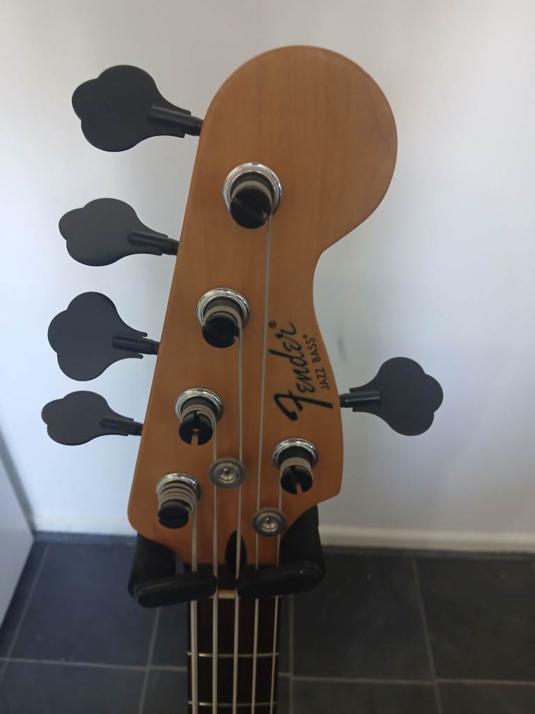 Fender Jazz Bass Guitar - Black, Good Condition