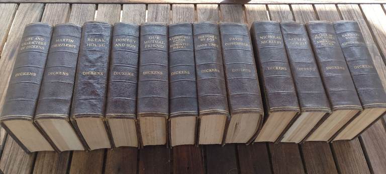 Charles Dickens Complete Works Book Set – Vintage Collection, Fair Condition