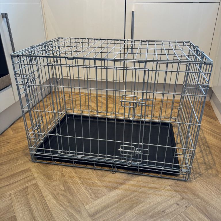 Foldable Dog Crate, Small, Grey (Pets at Home)