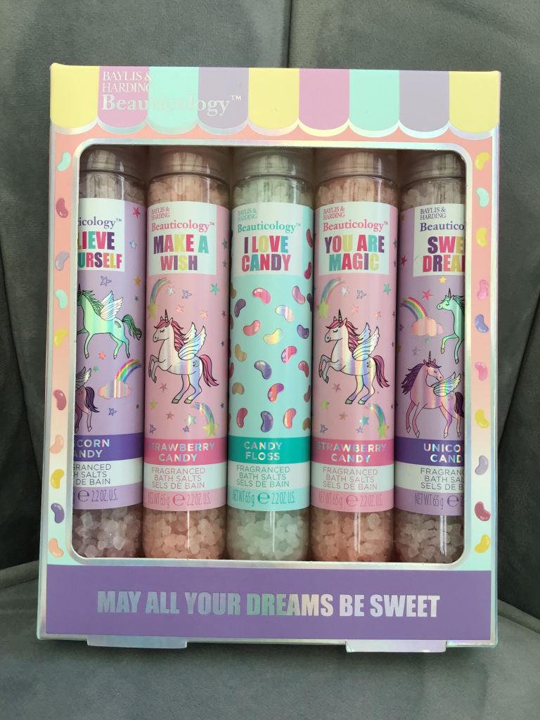 ‘Baylis & Harding Beautology’ Bath Salts, 5 x 65g Boxed - BRAND NEW