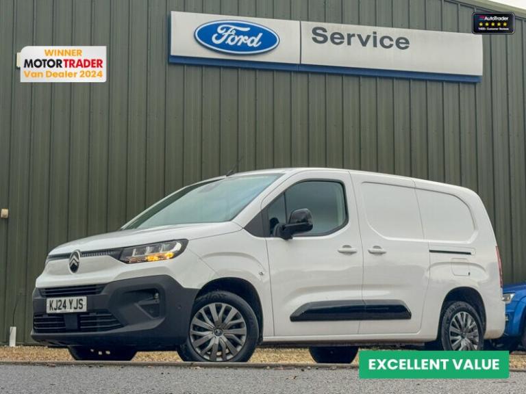 2024 Citroen Berlingo SWB L1H1 Low Roof Driver Air Con Camera Sensors EURO 6 Panel Van Diesel Manual