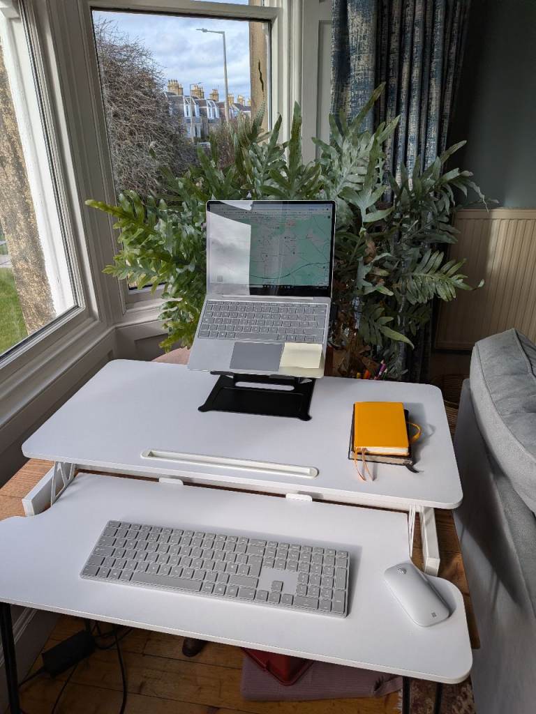 Standing desk converter 