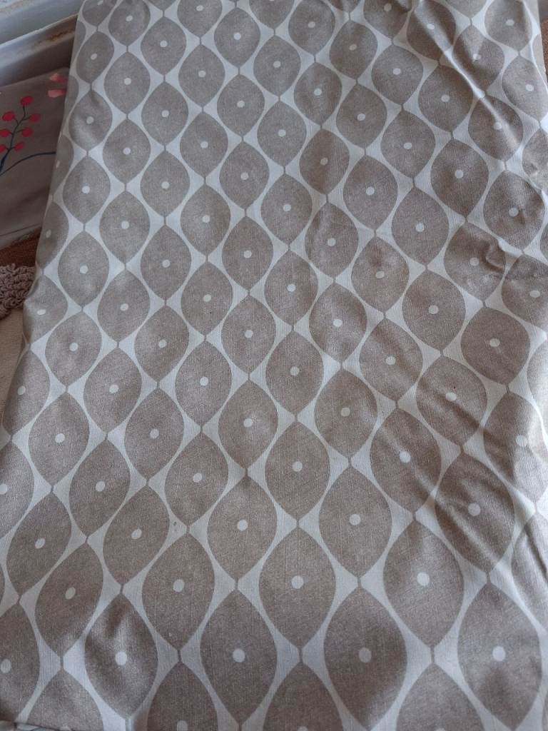 FREE large beige white PVC rectangular table cloth
