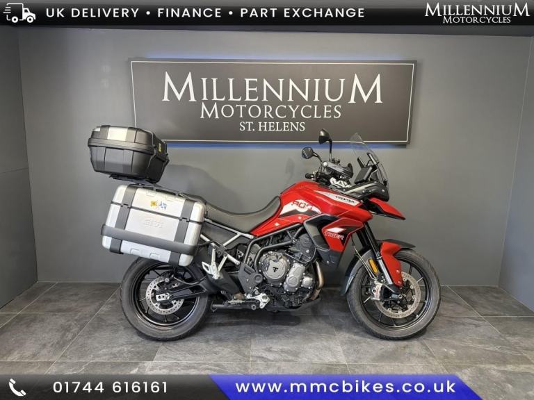 2020 TRIUMPH TIGER 900 GT ADVENTURE TOURER WITH 3 PART LUGGAGE