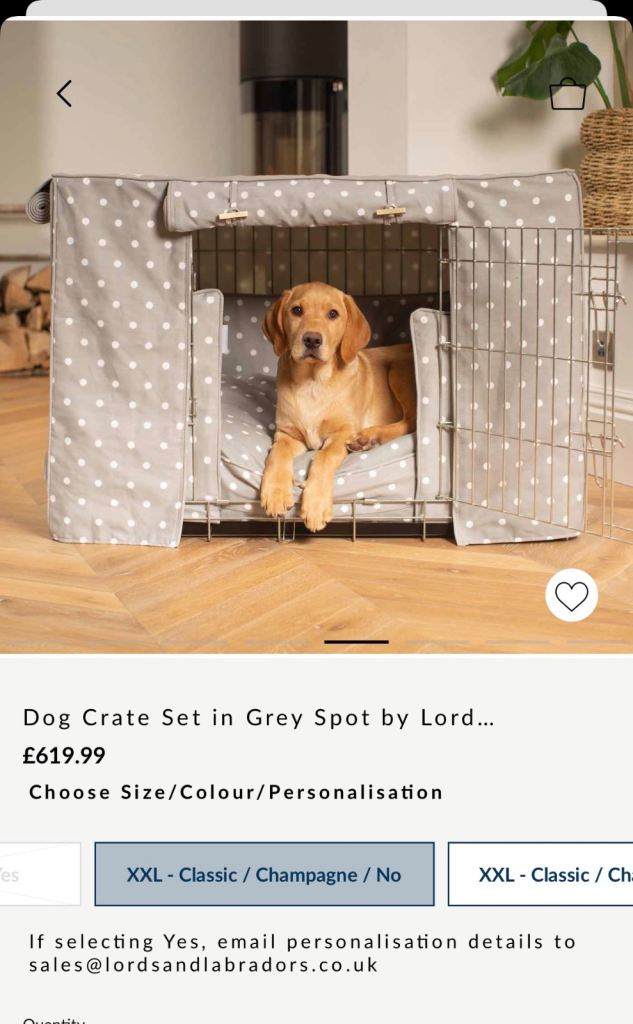 Lords and Labradors Luxurious Crate/ Cage