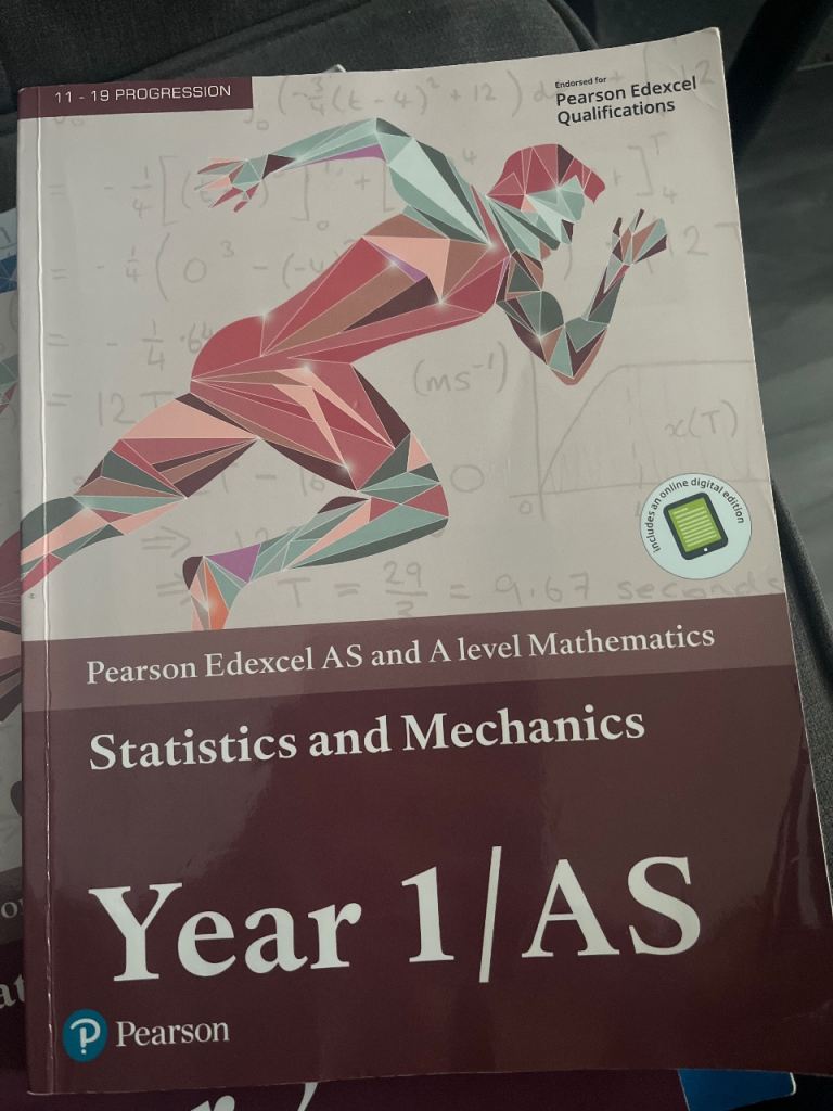 Pearson Edexcel AS/A Level Maths Statistics and Mechanics Year 1/AS Textbook
