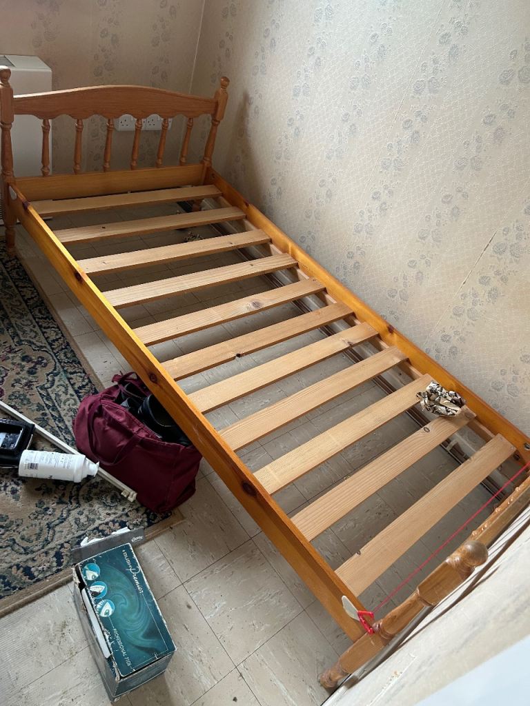 Free bed with single mattress