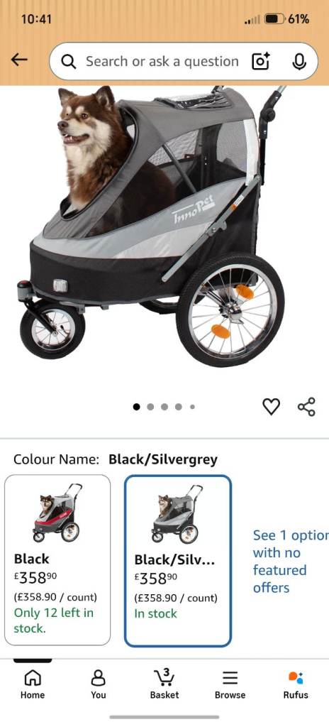 Dog bike trailer/pushchair 