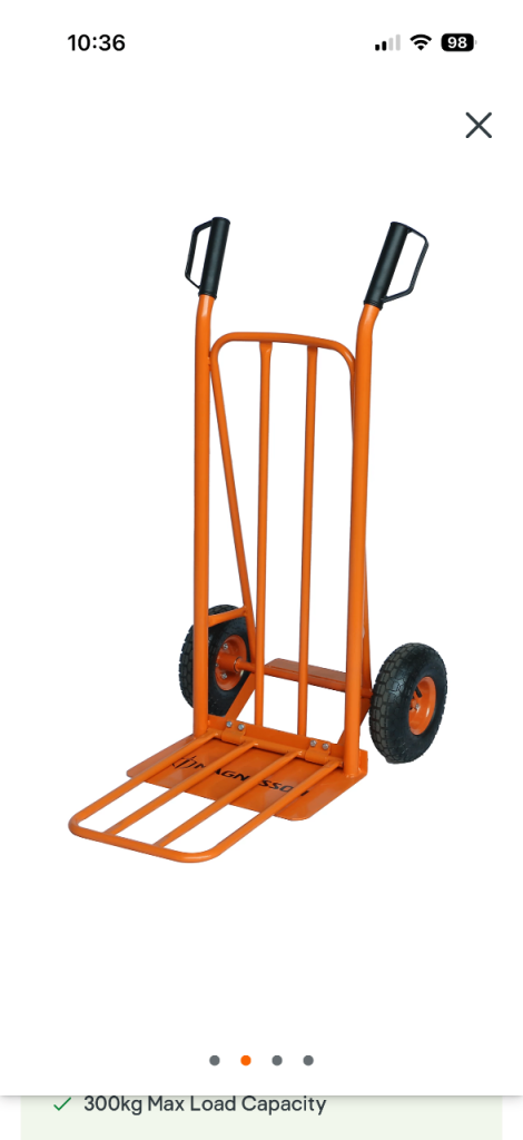 Magnusson Foldable Hand truck, 300kg capacity