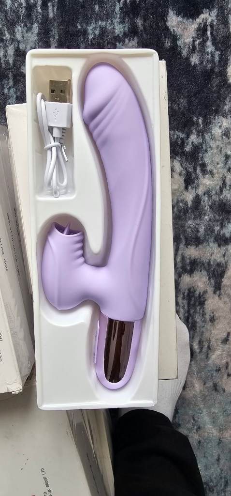 New Purple Massager with USB Charger
