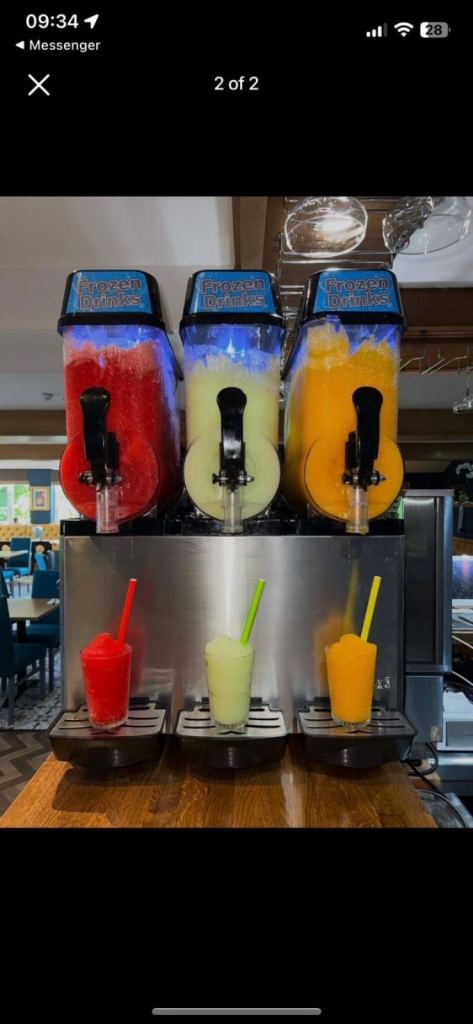 Commercial slush machine 3x12 litre barrel new 