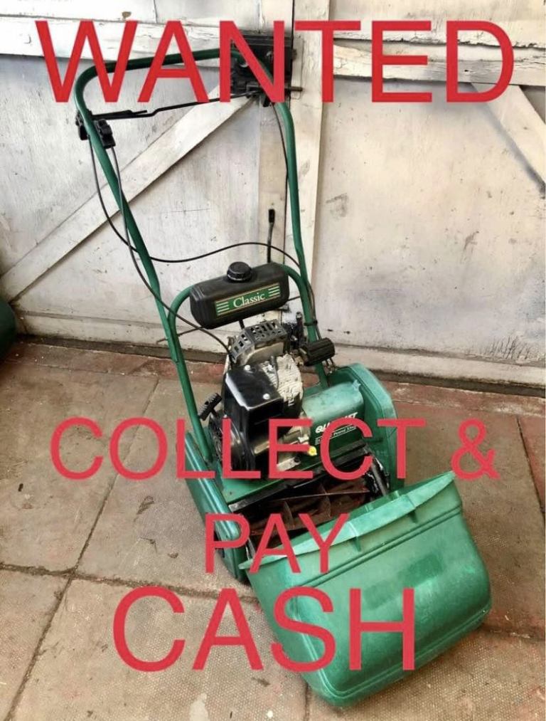 WANTED QUALCAST SUFFOLK PUNCH ATCO BALMORAL MOWERS