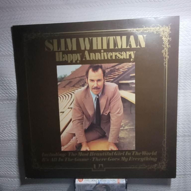 Slim Whitman 'Happy Anniversary' Vinyl LP Record  r1/7