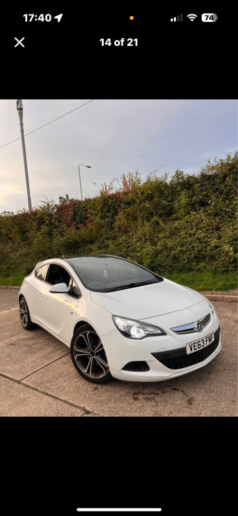 Vauxhall, ASTRA GTC, Hatchback, 2014, Manual, 1956 (cc), 3 doors