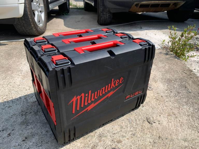 Tool Boxes, Milwaukee, Power Tool Boxes, Clip Together, Stacking, Like New.