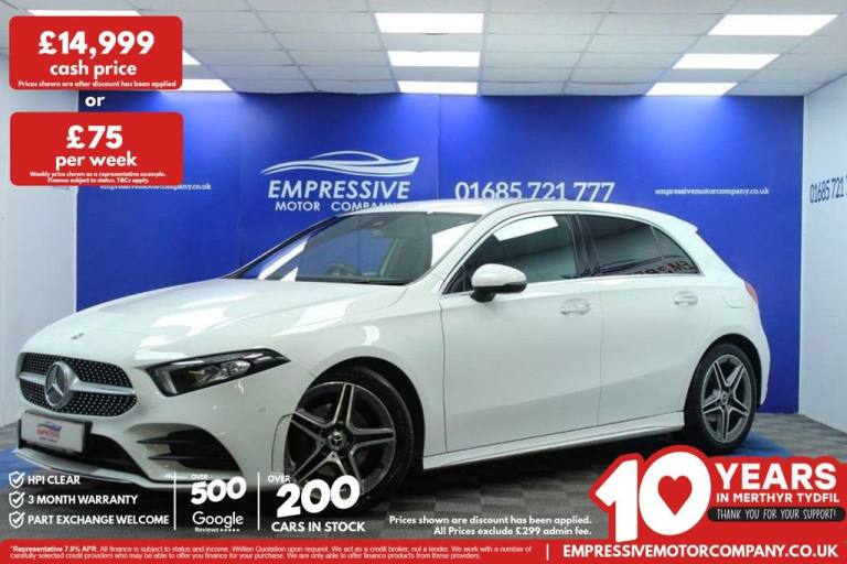 2019 19 MERCEDES-BENZ A CLASS 1.5 A180D AMG LINE (EXECUTIVE) HATCHBACK 5DR DIESE