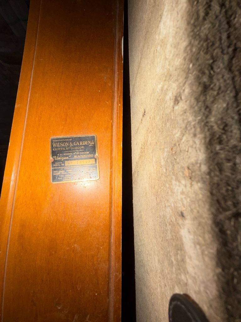 Antique old school blackboard 