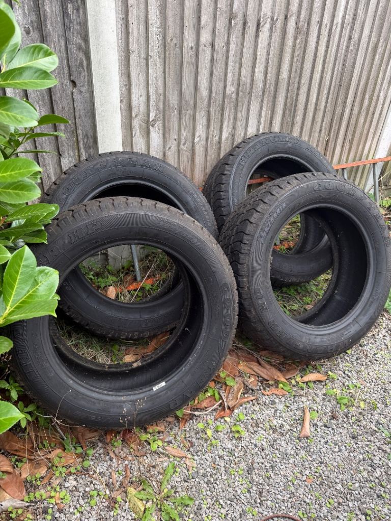 4 x GOODYEAR WRANGLER M+S 255/55 R18 – MATCHING SET – 6–7MM TREAD