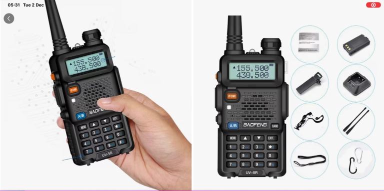BAOFENG WALKIE TALKIES FOR SALE OR RENT FOR YOUR CCTV PROJECT