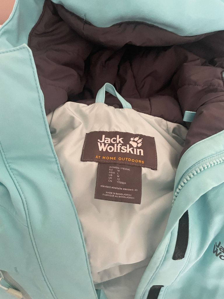 Jack Wolfskin Women's Outdoor Jacket – Blue, Good Condition