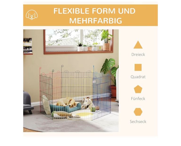 Puppy play pen with door 