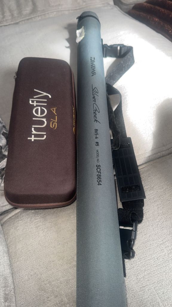 Diawa Silver creek fly rod & wychwood fly reel with line 