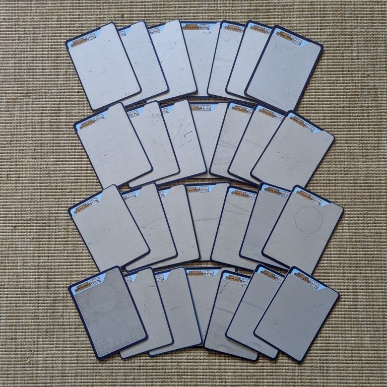 Another 28x Unscratched Blue CHANGE CHECKER  coin Trading Cards (batch 3 of 3)