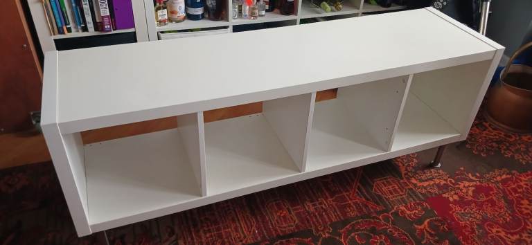 Ikea kallax white 4 x 1 unit