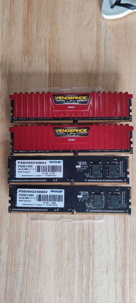 Ram ddr4 2400MHz 4gb X 4 