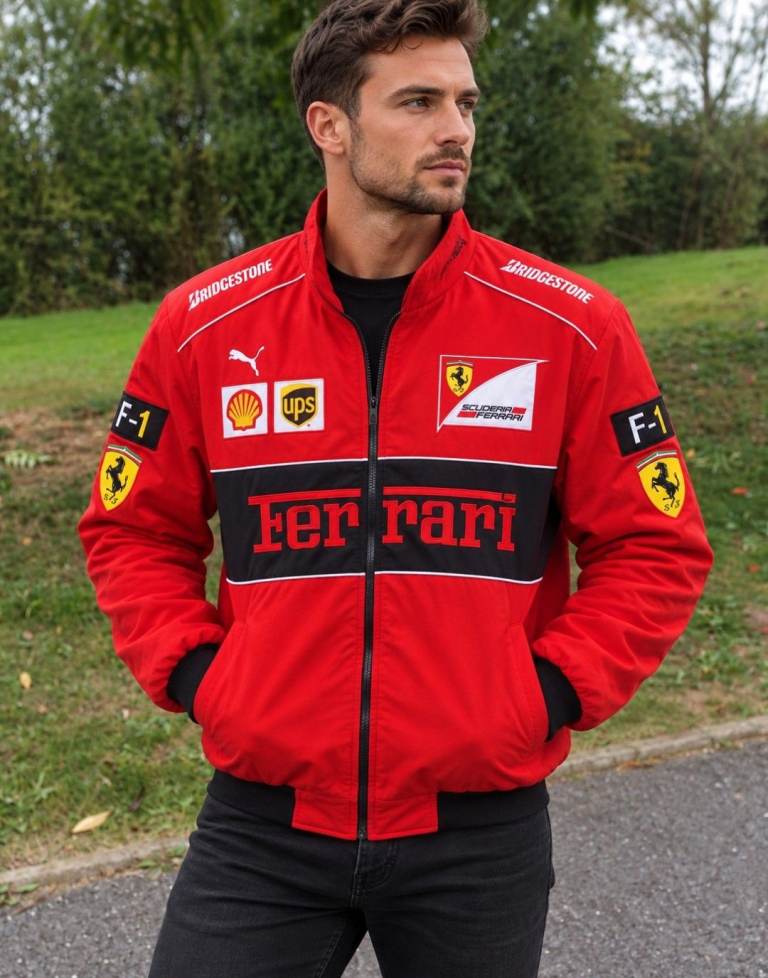 🏎️ Puma Ferrari Scuderia F1 Racing Jacket Red Shell UPS Shell Bridgestone Motorsport 🏎️