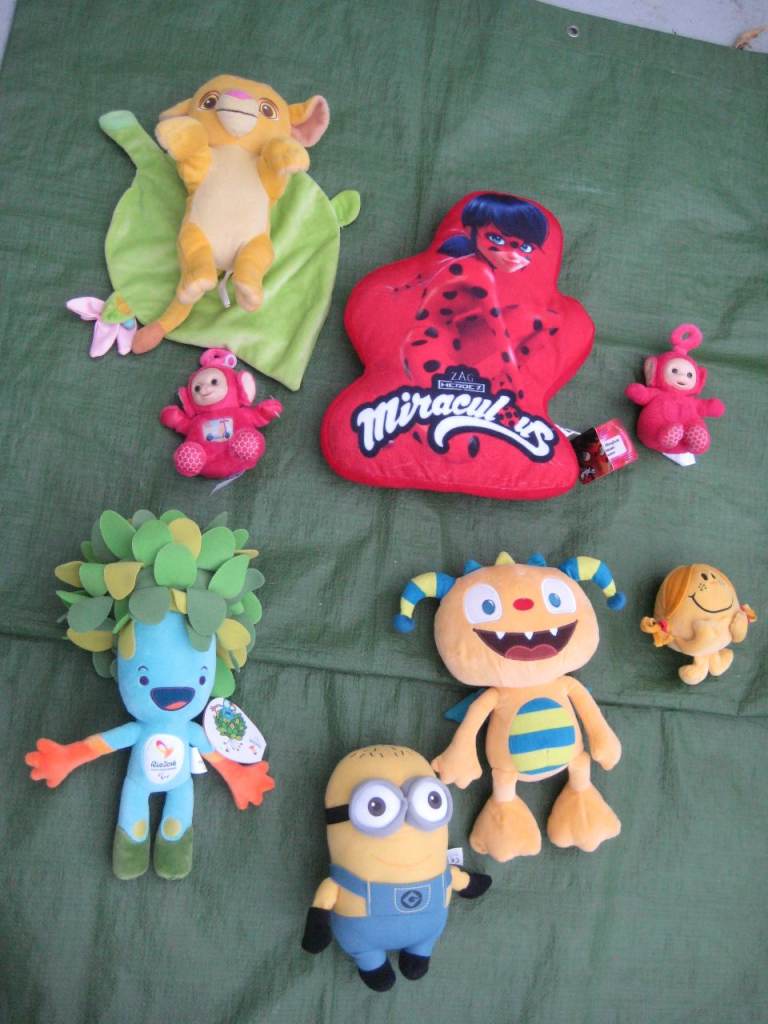 8 Various Character Soft Toys for £7.00