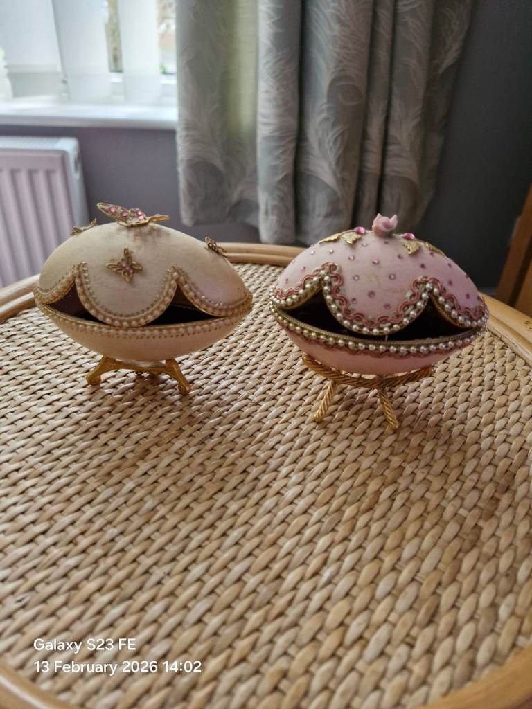 Two Hand Painted Goose Eggs £5 Each
