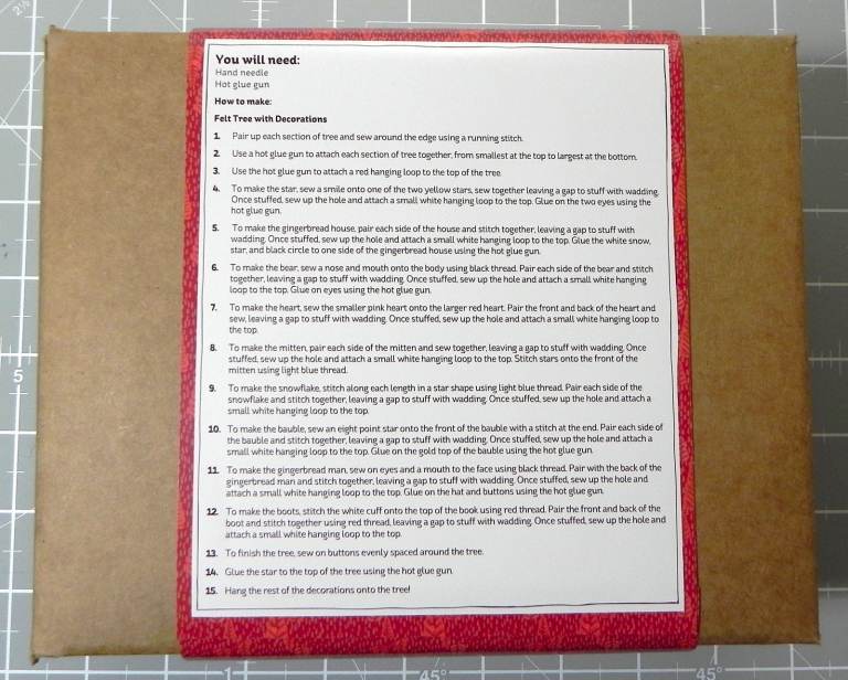 Felt Christmas Tree Sewing Kit HobbyCraft £7