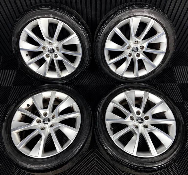18'' GENUINE SKODA KAROQ ALLOY WHEELS TYRES AUDI Q2 VW T-ROC 